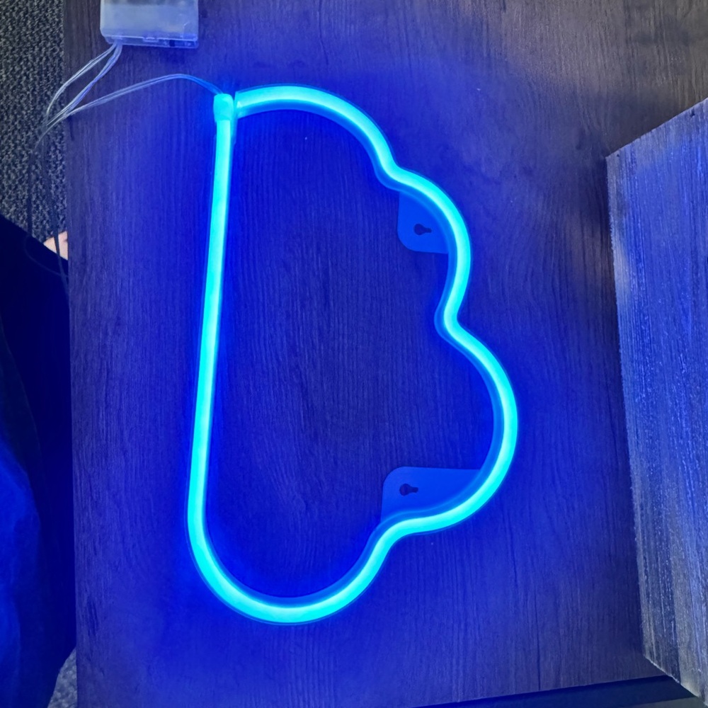 Blue Cloud Neon Light